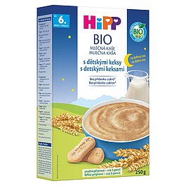 BIO Mliečna kaša na dobrú noc s detskými keksami