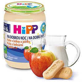 BIO Kaša na dobrú noc s keksami a jablkami