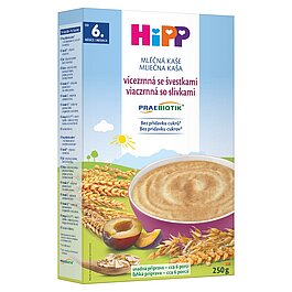 Mliečna kaša PRAEBIOTIK® viaczrnná so slivkami