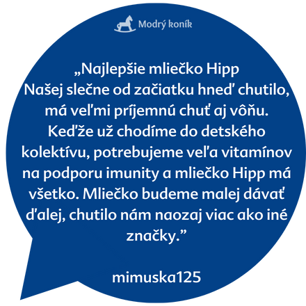 V modrej bubline je bielym textom uvedený citát, ktorého autorom je "minuska125".