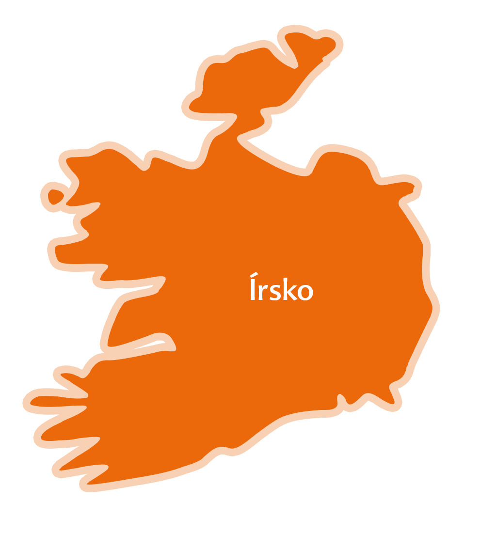 Zjednodušená mapa Islandu s vyznačeným hlavným mestom Reykjavík.