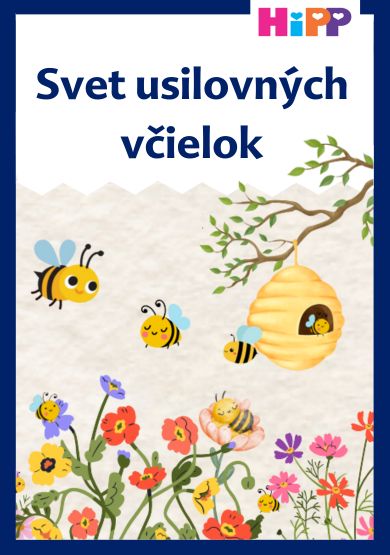 Na konári stromu visí úľ obklopený včelami a kvetmi.